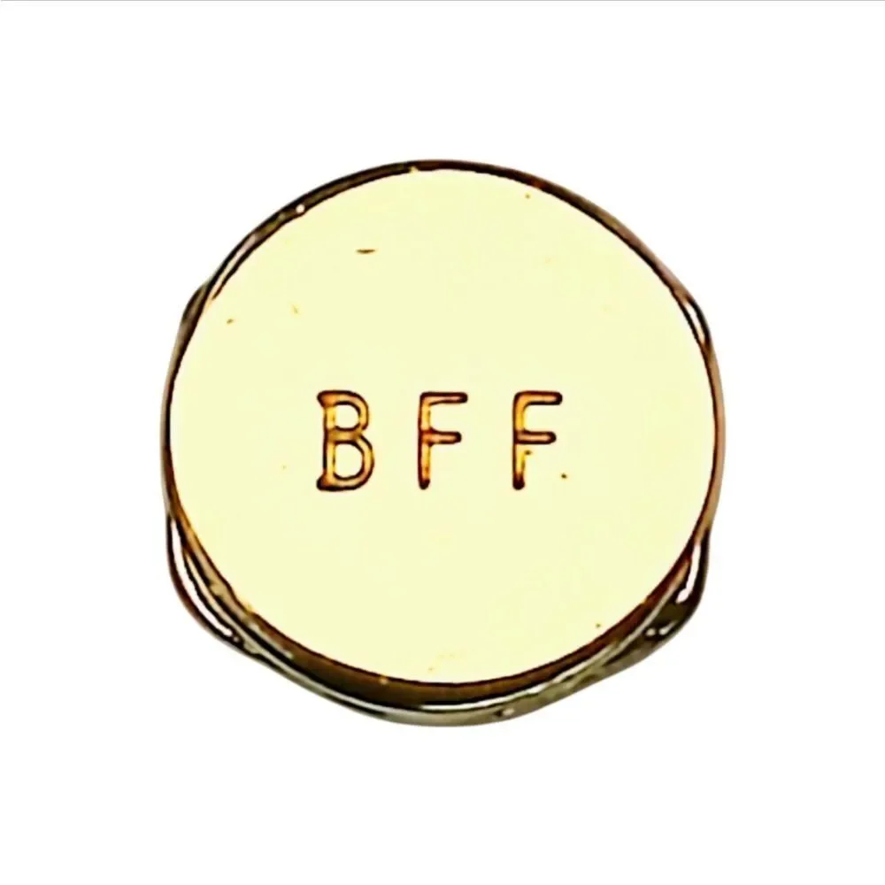 Keep Collective BFF Best Friends Forever Disc Gold Slide Key Bracelet Charm New